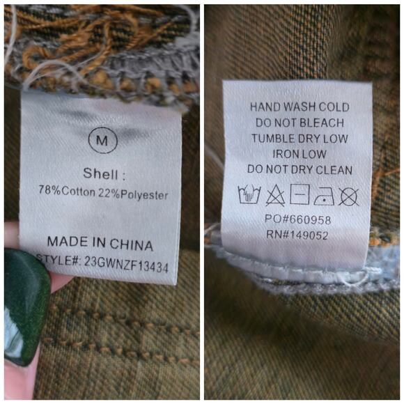 Pleated Denim Micro Mini Cargo Skirt With Grommet Belt Size M Heavyweight Flirty - Picture 9 of 9